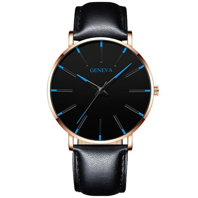 Minimalist Mens Fashion Ultra Thin Watches Simple Men Business Stainless Steel Mesh Belt Quartz Wrist Watch Relogio Masculino
