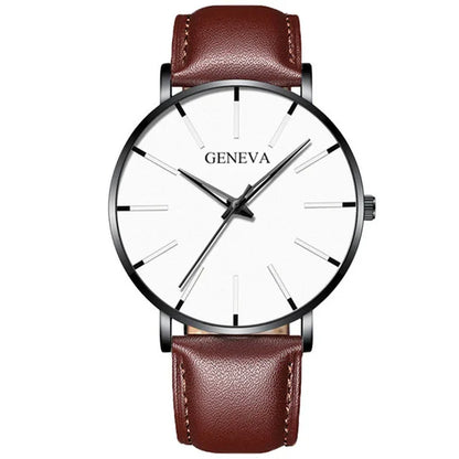 Minimalist Mens Fashion Ultra Thin Watches Simple Men Business Stainless Steel Mesh Belt Quartz Wrist Watch Relogio Masculino