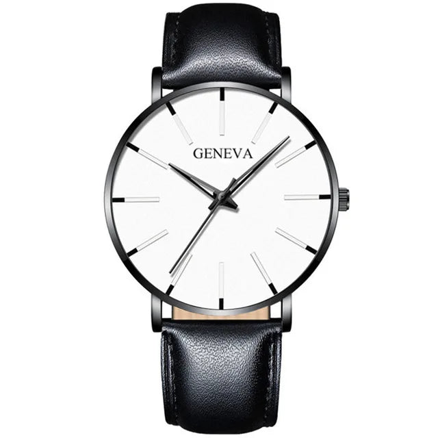 Minimalist Mens Fashion Ultra Thin Watches Simple Men Business Stainless Steel Mesh Belt Quartz Wrist Watch Relogio Masculino