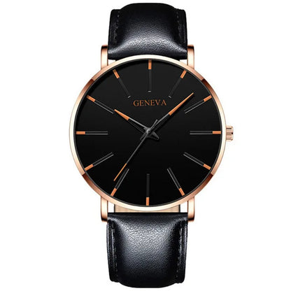 Minimalist Mens Fashion Ultra Thin Watches Simple Men Business Stainless Steel Mesh Belt Quartz Wrist Watch Relogio Masculino