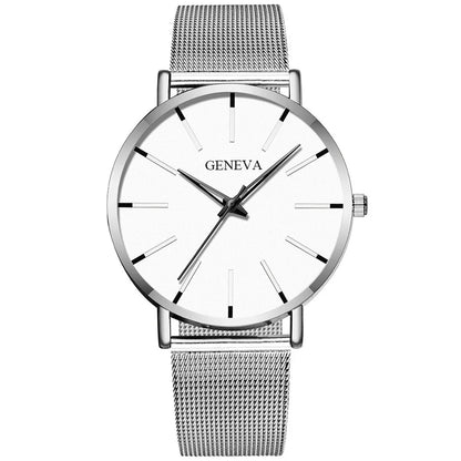 Minimalist Mens Fashion Ultra Thin Watches Simple Men Business Stainless Steel Mesh Belt Quartz Wrist Watch Relogio Masculino