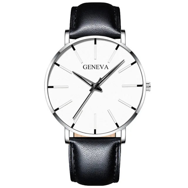 Minimalist Mens Fashion Ultra Thin Watches Simple Men Business Stainless Steel Mesh Belt Quartz Wrist Watch Relogio Masculino